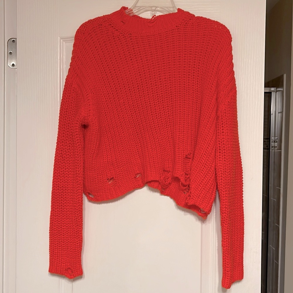 Zara orange sweater new size M